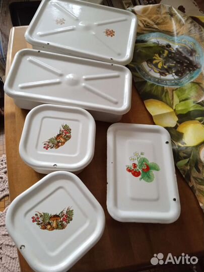 Эмалированная посуда лотки ведро бидоны баки миски