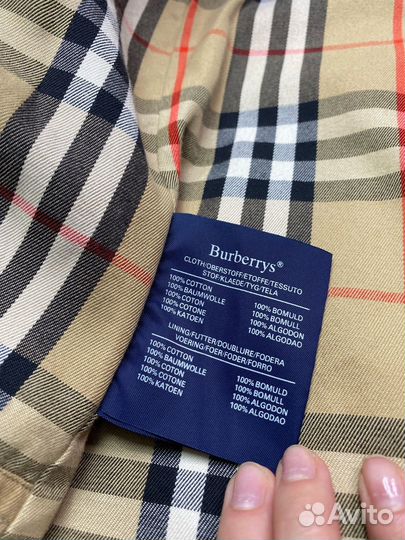 Burberrys Vintage Trench Coat Nova Check Тренч