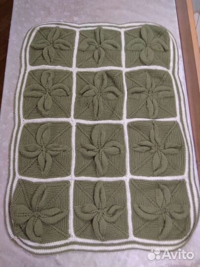 Плед детский вязаный ручная работа