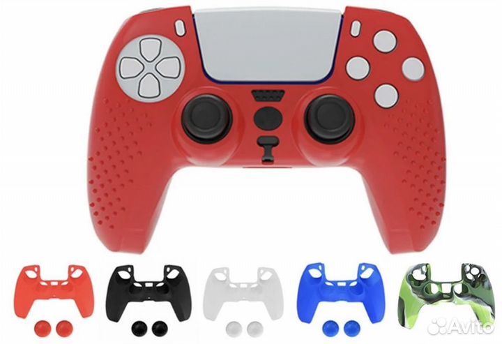 Силиконовый чехол для геймпада PS5