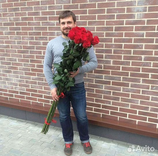 Высокие розы Доставка цветов