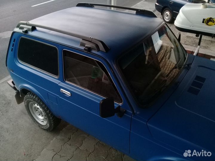 Рейлинги на крышу Нива с перекладинами, Черные