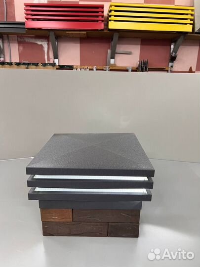 Колпаки шапки на заборRAL 1015 подсветка