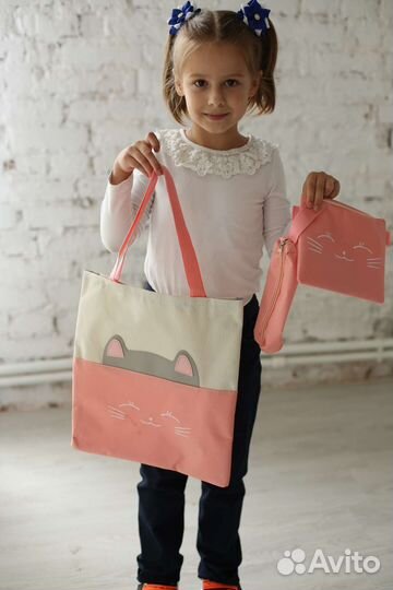 Портфель рюкзак школьный розовый для девочки