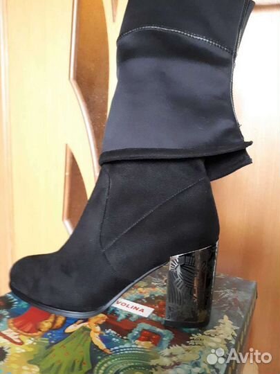 Сапоги ботфорты новые