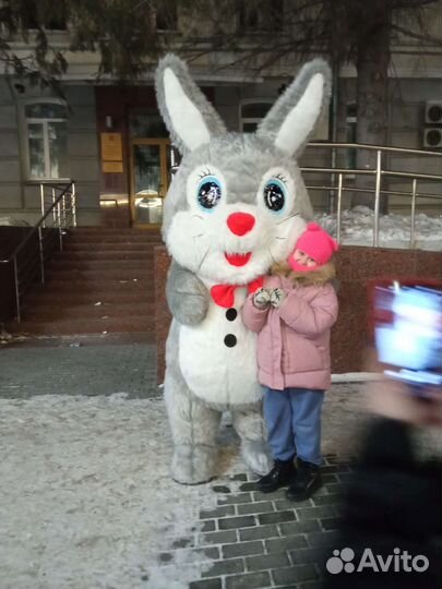 Поздравление от ростовой куклы кролика Роджера