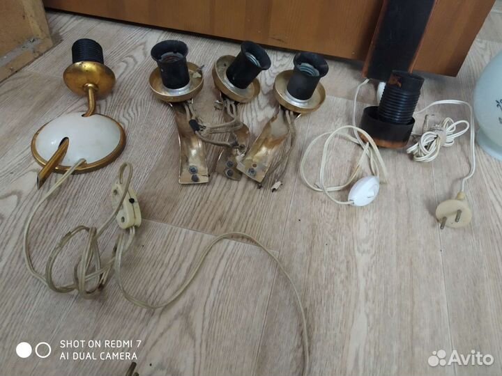 Детали от люстры и бра из СССР
