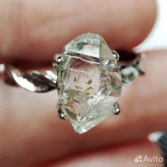 Херкимерский Алмаз кольцо Херкимер