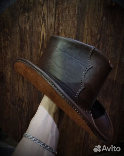 Кожаная шляпа стимпанк