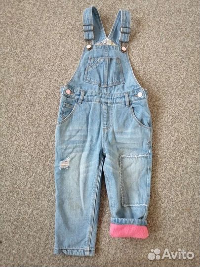 Джинсовый комбинезон для девочки 92