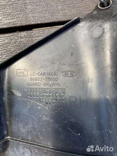 Подкрылок задний правый hyundai accent