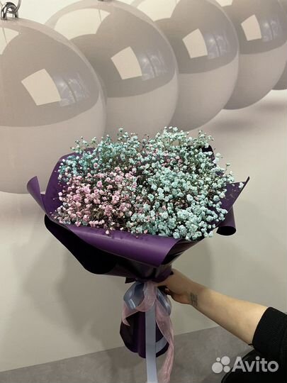 Букет цветов из гипсофилы, доставка