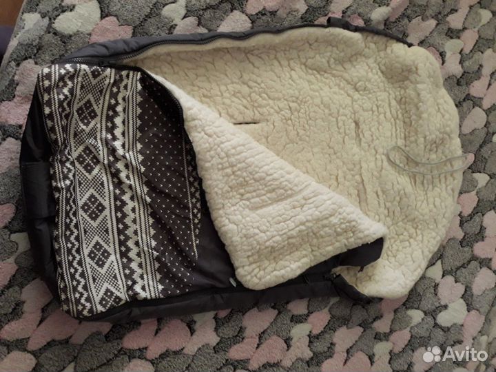 Зимний конверт в коляску или санки