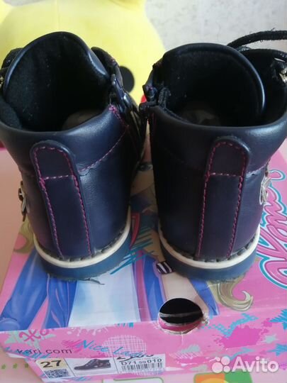 Ботинки деми для дев. р. 27(17см.)