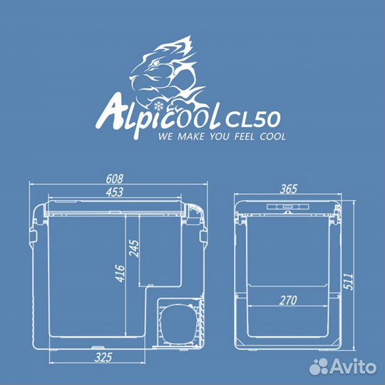 Автомобильный холодильник Alpicool CL50