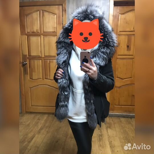 Парка с натуральным мехом