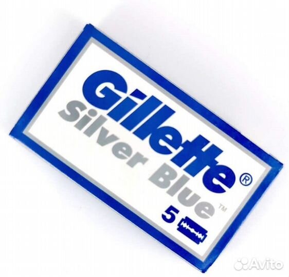 Сменные лезвия для T-образной бритвы gillette Silv