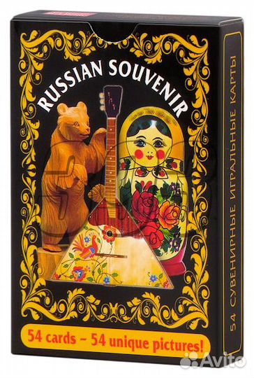 Карты Матрёшка с медведем (47570)