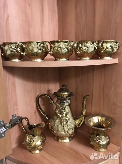 Чайно-кофейный сервиз «Золотая роза»