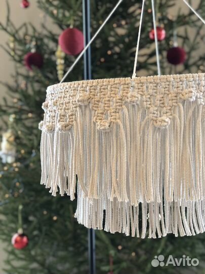 Макраме абажур