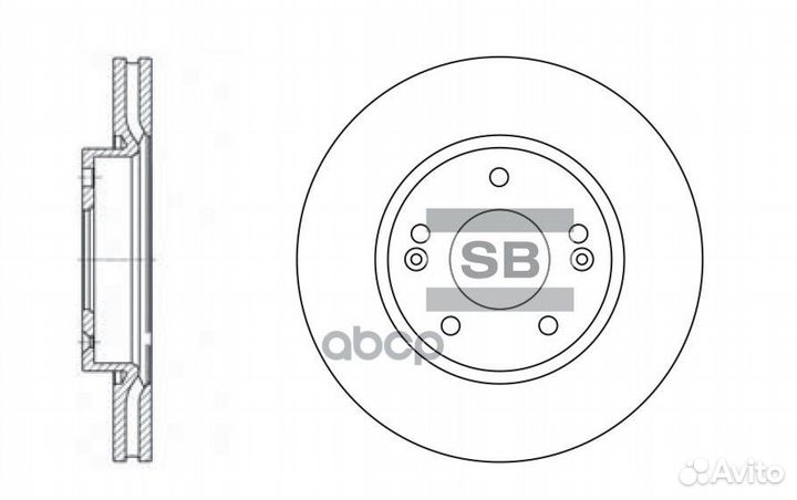 SD1036 диск тормозной передний Hyundai Tuscon