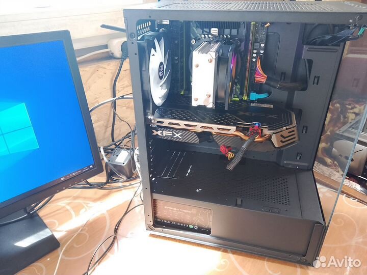 Игровой компьютер 12ядер x99+ 16gb ddr4 rx 580 8gb