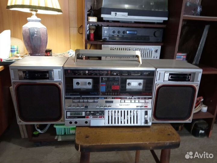 Кассетный магнитофон sharp gf-800