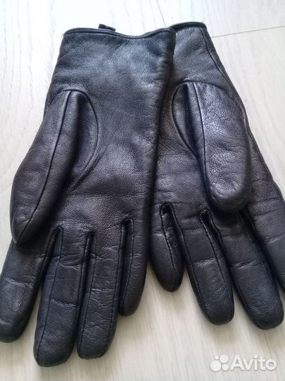 Перчатки женские кожаные