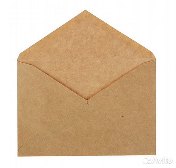 Конверты крафт подарочные С6 16,2*11,4 см