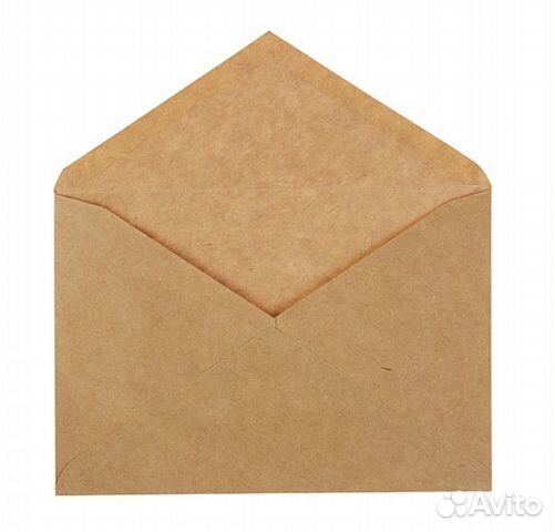 Конверты крафт подарочные С6 16,2*11,4 см
