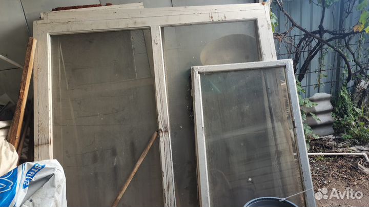 Отдам деревянные окна