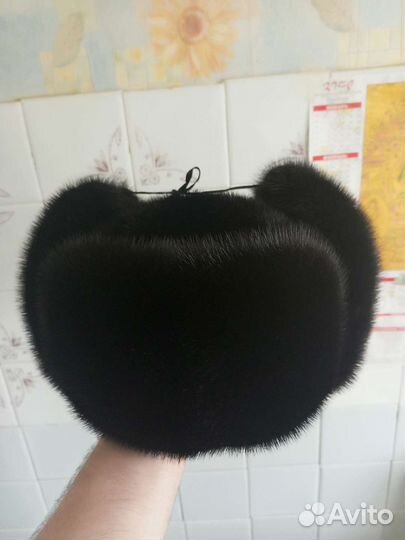 Шапка ушанка мужская норка