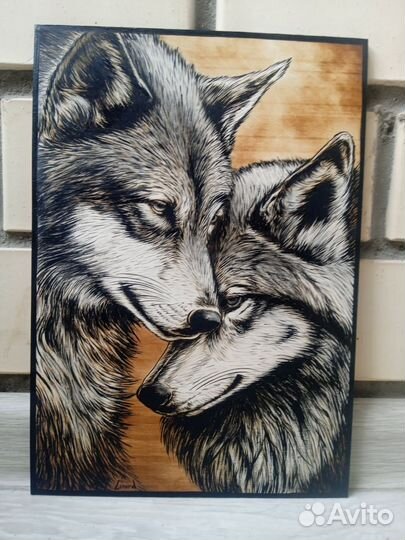 Волки картина