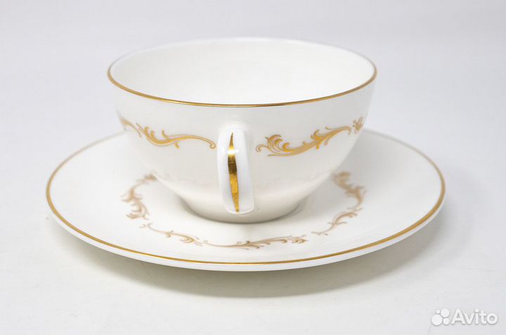 Чайная пара Роял Доултон, костяной фарфор, Англия