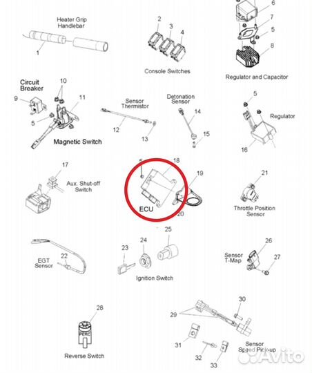 Блок управления ECU Polaris 4012998
