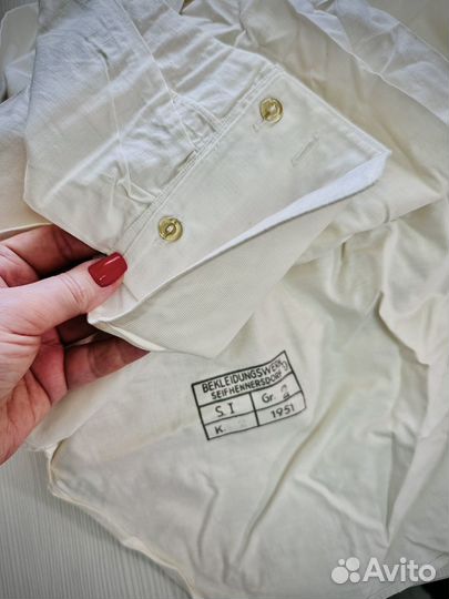 Военная парадная рубаха 1951г с воротничками