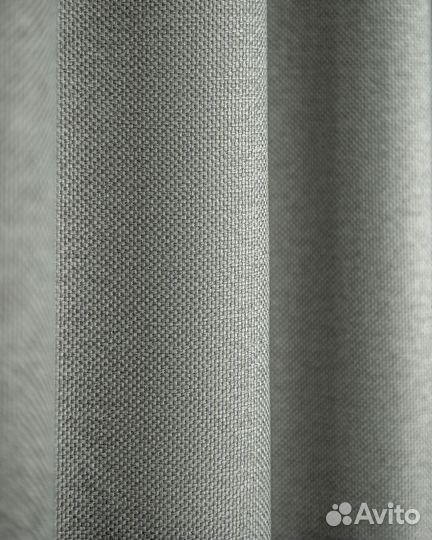 Шторы рогожка Орфей Серебро