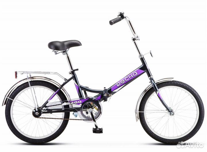 Велосипед складной 20д. Десна 2200, серый