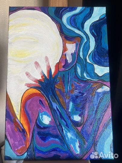 Картина маслом абстракция Свет