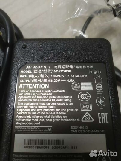 Блок питания для колонки JBL Boombox 20v 4.5a