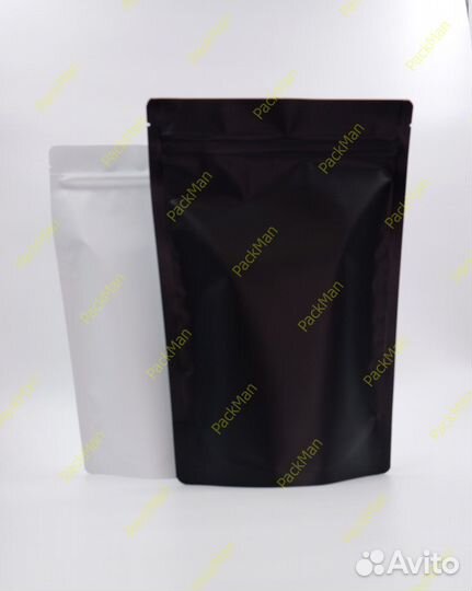 Пакет дой-пак с многоразовым замком zip-lock метал