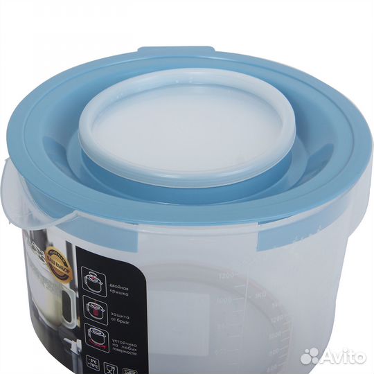 Емкость для миксера мерная с крышкой 2л