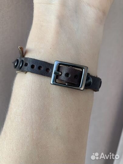 Кожаный мужской браслет-стилизация дракона