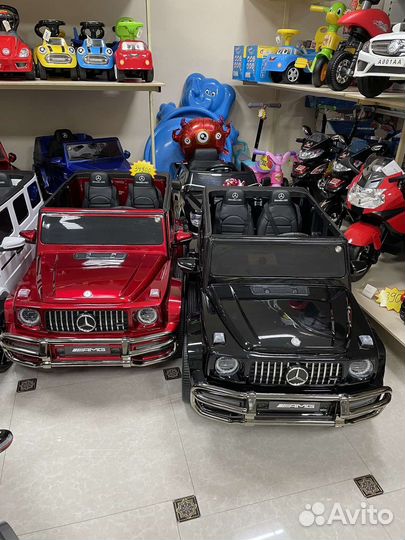 Электромобиль mercedes benz G63 двухместный гелик