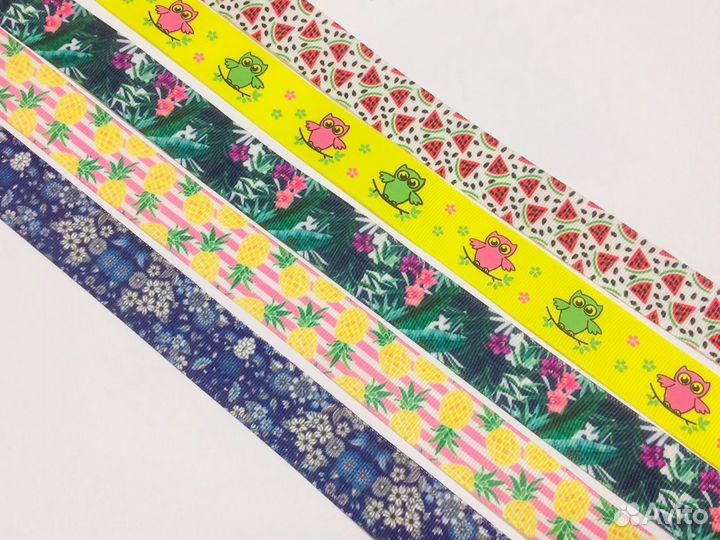 Ленты репсовые с рисунком