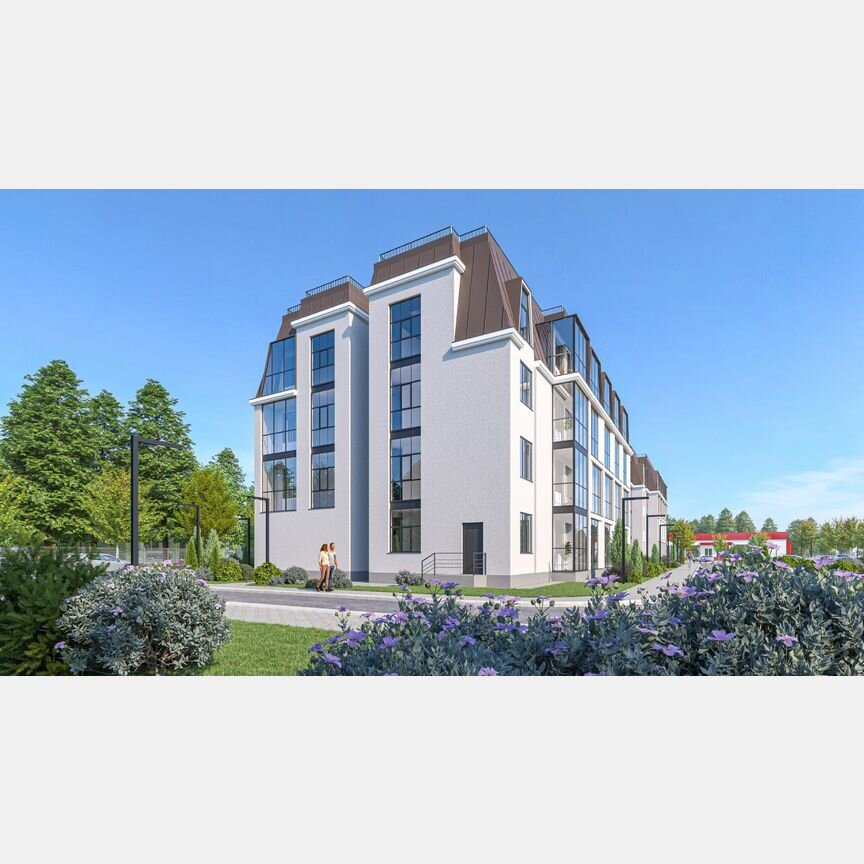 2-к. квартира, 53,4 м², 4/4 эт.