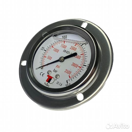Манометр гидравлический фланцевый 1/4 (от 25 бар д