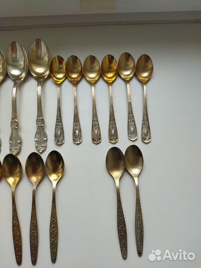 Мельхиоровые ложки, вилки