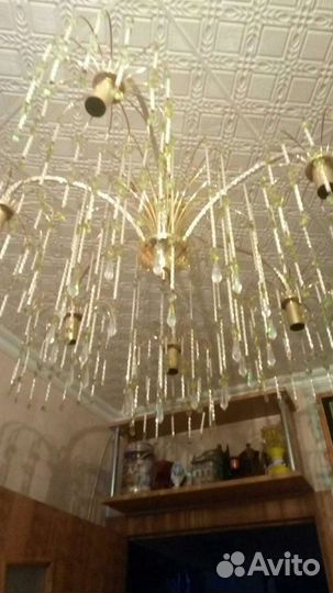 Люстра хрусталь Чехия