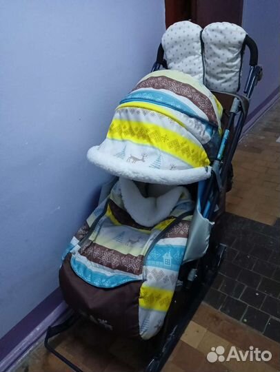 Коляска санки